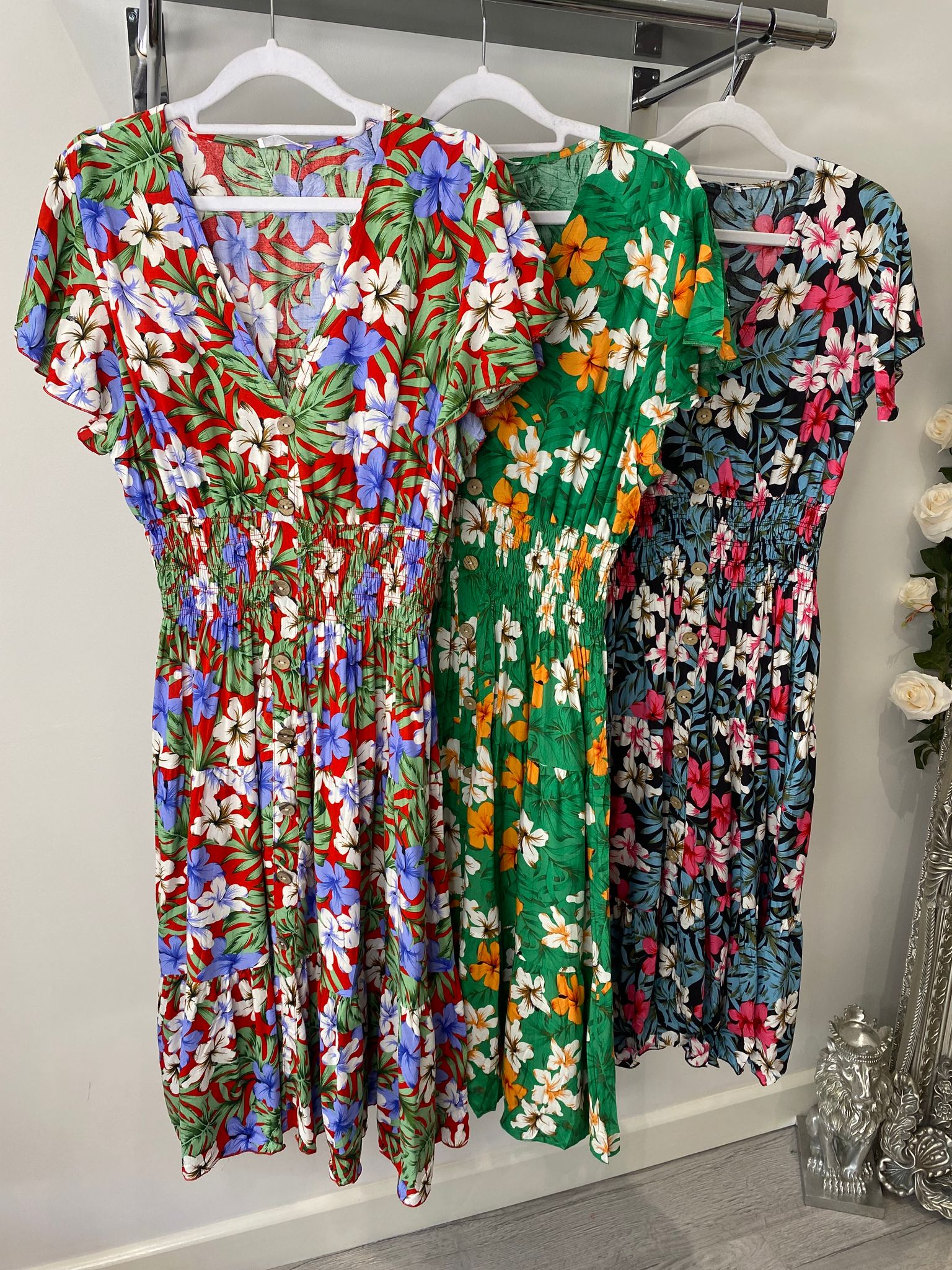 Angel - Floral Magic Midi Dress - 3 Colours - Coralbelle Boutique